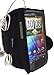 Produktbild igadgitz Wasserabweisendes Neopren Armband Oberarmtasche in Schwarz für Sport, Jogging und Fitnessstudio mit Tasche Etui Case Hülle Schutzhülle fürHTC Sensation, Sensation 4G, Sensation XE mit Beats Smartphone Handy