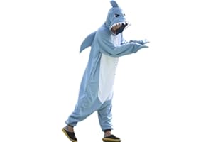 wotogold Animal Requin Pyjamas Unisexe Costumes Cosplay pour Adultes
