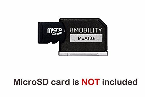 8MOBILITY iSlice Micro SD Speicheradapter für MacBook Air 13 „A1369 und A1466 (Silber) - 3