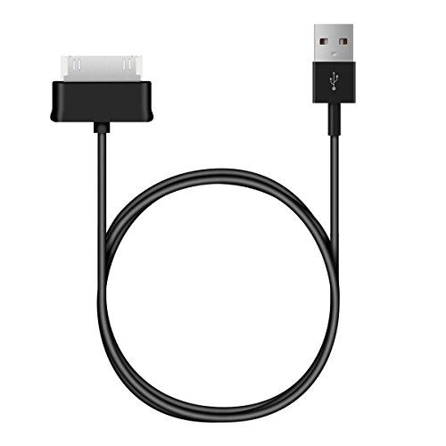 kwmobile USB Kabel 30 Pin für Samsung Galaxy Tab 1/2 10.1 /Tab 2 7.0 /Note 10.1 in Schwarz – USB 2.0 - 2