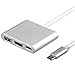 Produktbild PANGUN UBS 3.1 Typ-C Bis 4K HD Zeigt USB 3.0 Hub USB-C Ladeport-Adapter Kabel-Grau