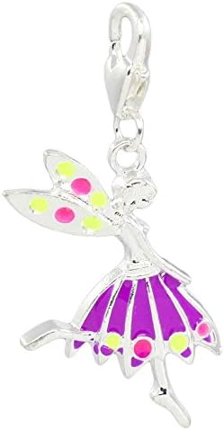 Fairy charm, silver plated, clip on charm bead will fit thomas sabo style bracelets