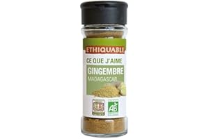 ETHIQUABLE Gingembre en poudre bio & équitable
