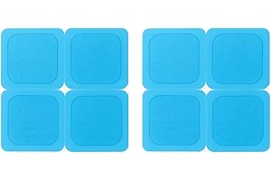 8 parches de gel de recambio axion® de 4,5 x 4,5 cm | Compatibles con electroestimuladores TENS & EMS Beurer EM59 / EM89 y otros dispositivos | Autoadhesivos, hipoalergénicos y reutilizables