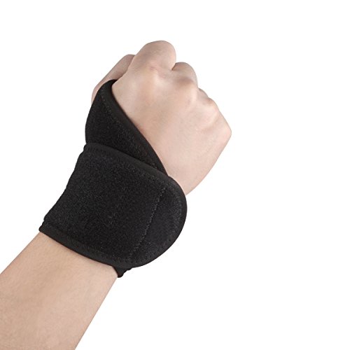 XFAY Handgelenkbandage – Hochwertige Handgelenkschoner Neopren – Bandagen für Kraftsport, Bodybuilding und Crossfit – Extra starker Handgelenkschutz – Wrist Wraps, Handgelenkstütze (34cm, 1pc) - 2