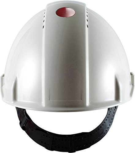 3M G30DUW Peltor Schutzhelm G3000D, ABS, Helm Innenausstattung mit Leder SchWeißband und Pinnlock Verschluss, belüftet, Weiß