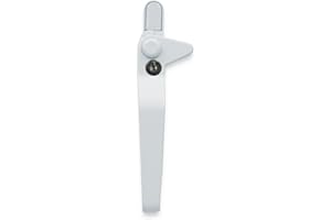 UPVCSTORE WMS uPVC Window Handle Cockspur Window Handle White Double Glazed 9mm Backset Left Hand
