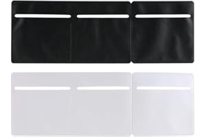 XUKZIMA 2 Pcs 3 in 1 tax disc holder car windscreen parking permit holder windscreen adhesive Self Cling & Easy Removal Road Tax And Insurance Certificates NCT PVC Holder (Black and white)