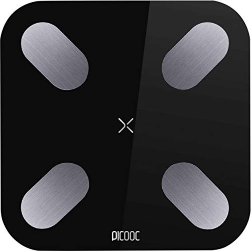 Picooc Mini Black Clever Analizador de Smart Body Fat para Apple iOS y Android App Negro