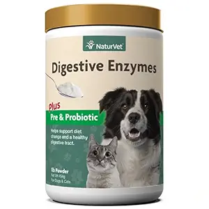 NaturVet Digestive Enzymes for Pets, 1-Pound