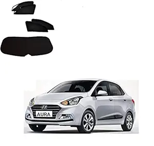 Kozdiko Zipper Magnetic Sun Shades Car Curtain with Dicky for Hyundai Aura