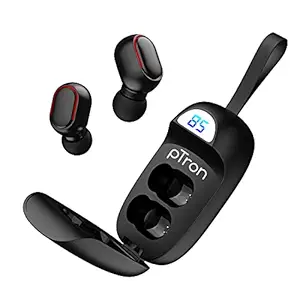 PTron Basspods 381 Truly Wireless Bluetooth in Ear Headphone with Mic (Black)