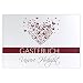 Produktbild Gästebuch mit Fragen Butterflyheart Hochzeitsalbum Hochzeitsbuch Hochzeitsfeier bordeaux