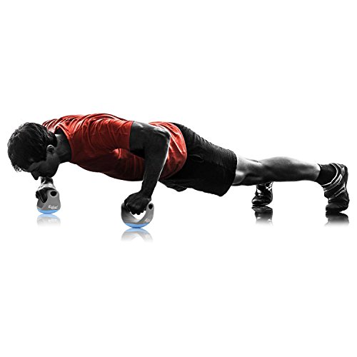 3 in 1 Liegestützgriffe Push Up Stand Bar drehbare mit elastischen Seil indoor Sport /Boxen/Brustmuskulatur von WEINAS - 7