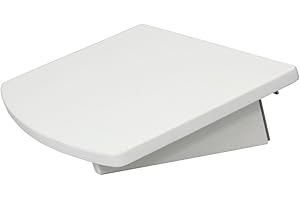 Woodquail Bamboo Clip on Hanging Shelf, Small Bedside Table (Clips 26mm, White)