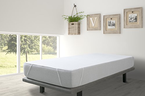 VELFONT – Matratzenschoner Aloe Vera, wasserdicht und atmungsaktiv und mit 4 Gummibändern – verfügbar in verschiedenen Größen – 180×190/200cm - 4