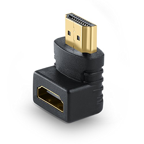 CSL - HDMI Winkelstecker 90° Winkel - HDMI Kabel Adapter Stecker abgewinkelt