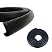 Hosaire Feet Childproof Bumper Strip, L Thicken & Widen Baby Corner Guards, NBR Safety Collision-protection Strip, Black