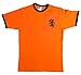 Produktbild Retro Holland 1974 Fußball Kurzarmhemd. Neue Größen von klein bis Übergröße. Aufgesticktes Logo. 100% Baumwolle