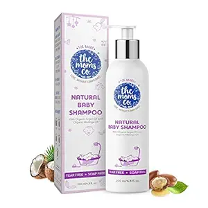 The Moms Co. Tear-Free Natural Baby Shampoo | Australia-Certified Toxin-Free | with Conditioners and USDA-Certified Organic Argan Oil (200 ml)