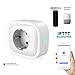 Produktbild (1 Pack) intelligente steckdose COOSA mini Smart steckdose mit Stromverbrauch messen Timer Funktion,funktioniert mit Amazon Alexa ,Google Home und IFTTT, wifi smart Plug APP Fernsteurung für IOS und Android, schaltbare Steckdose ohne Hub benötig