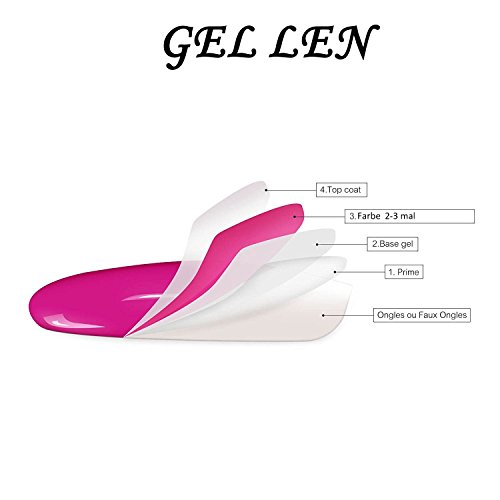 Gellen auflösbarer Base Coat und Top Coat,Unterlack und Überlack UV Gele - 3