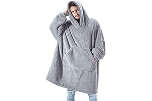 Bomb Oversized Wearable Blanket with Hood One Size Up to 135k for Men and Women Made of