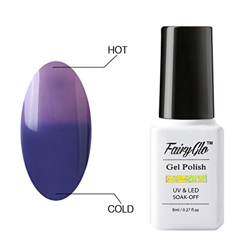 UV nagellack set FairyGlo Thermo Gellack Nagelgel Nail Gel Polish Pure Farbe (1 x Stück)