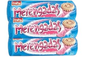 Qumir - Galletitas Argentinas Merengadas de Bagley - 3 Paquetes de 93 Grs cada uno para disfrutar de un Sabor Típicamente Argentino