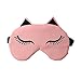 Produktbild Zedtom Damen Schlafmaske Augenmaske Schlafbrille mit Kühlkissen für Reise (Rosa)
