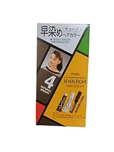 PAON Seven-Eight Hair Color Cover Gray Hair Rapidly Natural Brown NO 4 (Natural Brown)
