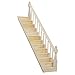Produktbild TOOGOO(R) Puppenhaus Holztreppe Treppe Stringer Schritt mit der rechten Handlauf Pre Assembled