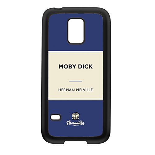 Moby Dick by Herman Melville Black Silicon Rubber Case for Galaxy S5 Mini by Armadillo Books + FREE Crystal Clear Screen Protector