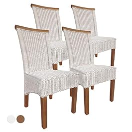 Chaise Rotin Blanc Fauteuil Rotin