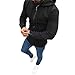 Produktbild Oliviavan,Mode Patchwork Langarm Herren Pullover Mantel Stehkragen Pullover Outwear Wintermantel Winterjacke Sweatshirt Sportbekleidung Hooded Outwear
