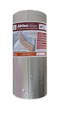 Airtec Film isolant simple multicouche à bulles 300 mm x 25 m x 3,7 mm