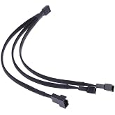 Lunatic 5353 3'l&uuml; Fan &Ccedil;oklayıcı 3 Port Y Pwm 4 Pin Splitter &Ccedil;oklayıcı Switch &Ouml;rg&uuml;l&uuml; Kablosu (5353-3'l&uuml;)