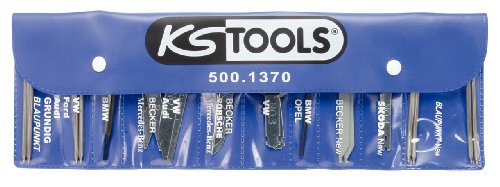 KS Tools 500.1370 Radio De- und Montage-Satz, 18-teilig