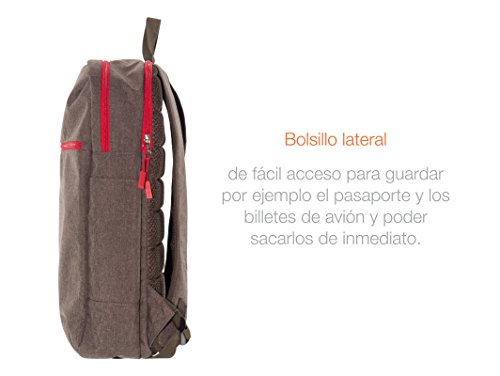 Camden by Mobile Power: Rucksack mit Power Bank zum Aufladen für Smartphone (iPhone, Samsung, BQ…), Tablet oder andere Gerät. Laptopfach (bis 15 Zoll). - 7