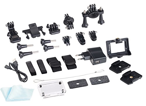 Somikon Einsteiger-4K-Action-Cam mit 2 Displays, Full HD bei 60 B./Sek., IP68 - 5