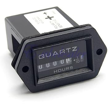 Compteur Heure 52mm Pour Tracteurs, Pelles, Outils - Quartz - Neuf En Plastique Technique