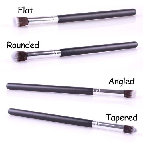 New Silver Soft Synthetic Small Cosmetic Blending Foundation Concealer Brush 01 FOR women girls