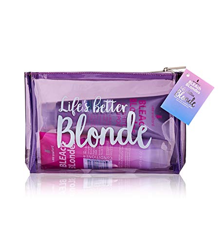 Lee Stafford Bleach Blonde Shampoo and Conditioner Wash Bag Gift Set | The Perfect Womens Gift Sets | Shampoo and Conditioner Sets, Travel Gifts, Hair Care