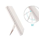 MIDWEC Beleuchteter Kosmetik Spiegel, Makeup Spiegel mit 8 LED Lichtern, Dreiteiliger LED Spiegel - 2