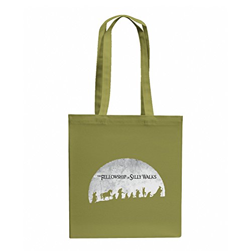 Preisvergleich Produktbild NERDO The Fellowship of Silly Walks - Stoffbeutel, oliv