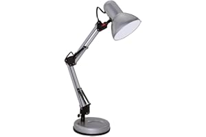 GEFOM Lampe de bureau articulée grise - métal