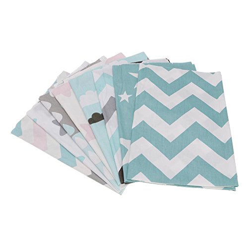 handcraft DIY Tuch 40 * 50CM Sterne und Wolke Muster Baumwollstoff Baumwolle Patchwork * 8Pcs