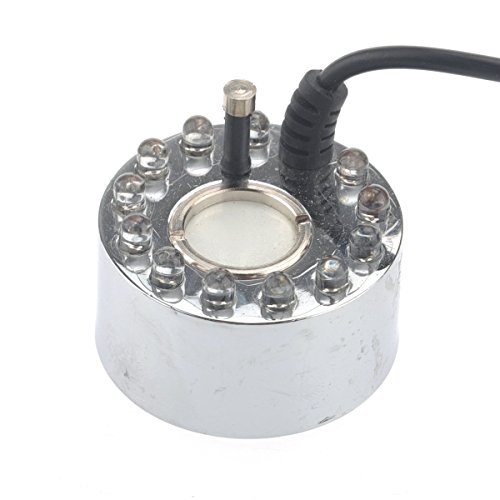 UEETEK 12 LED Ultraschall Nebler Hersteller Brunnen Mist Maker DC 24V - 4