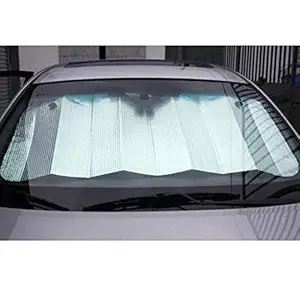 Lukzer 1 Pc Car Sunshade UV Ray Reflector Auto Window Sun Shade Visor Shield Cover, Keeps Vehicle Cool/Foldable Windshield Car Cover Visor