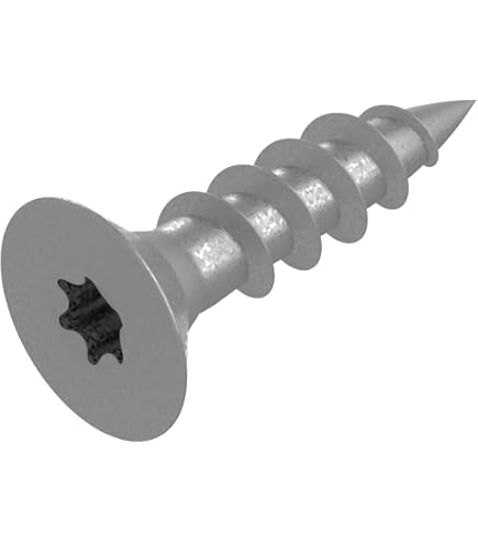 Viti Per Terrazze In Acciaio Inox C1 – 250 Pezzi Da 5x80 Mm Con Punta Torx TX25, Testa Svasata E Filettatura Parziale, Ideali Per Assi Spesse 35 Mm